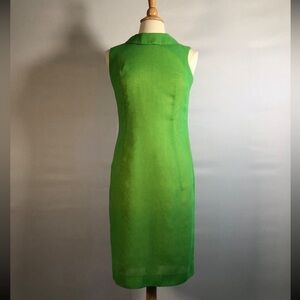 Late 1960s Green Voile Dress by Minx Modes